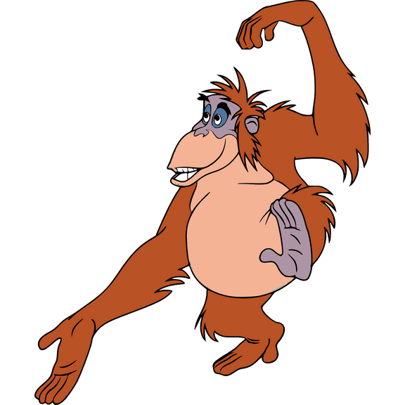 Jungle Book Bandar Monkey Animal Customized Wall Decal - Custom Vinyl Wall Art - Personalized Name - Baby Girls Boys Kids Bedroom Wall Decal Room Decor Wall Stickers Decoration Size (20x12 inch)