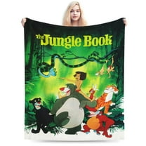 Jungle Book Blanket, Soft Warm Cozy Plush Throw Blanket Gifts for Adults Kids, Lightweight Fuzzy Comfy Flannel Blankets for Couch Bed House Decor Travel 40"X30"