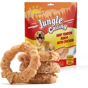 Jungle Calling Beef Tendons Rings,Chicken Wrapped Tendons,Joint Supplement for Dogs with Glucosamine