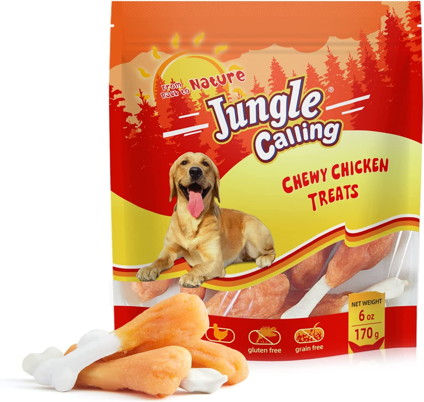 Jungle Calling Chewy Chicken Dog Treats Rawhide Free Real Chicken