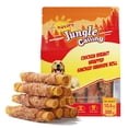 thumbnail image 1 of Jungle Calling Dog Treats Smoked Chicken Wrapped Rawhide Rolls, High Protein Dog Chews, Rawhide Chews for Medium and Large Dogs, 1 of 8