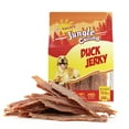 Jungle Calling Natural Dog Treats, Duck Jerky Slow Roasted Snacks for