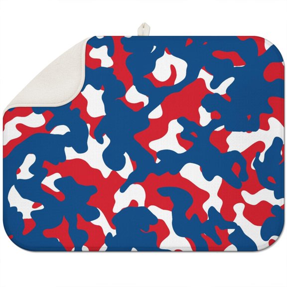 Jungle Camo Dish Drying Mat – Lush Green Pattern, Brings Nature-Inspired Style to Your Kitchen