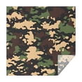 thumbnail image 1 of Jungle Camo Irregular Shapes Pattern Square Tablecloth,Waterproof Square Table Cover,Wipeable Spillproof Washable Table Cover for Home Kitchen Party Decor 42"X42"(107x107cm), 1 of 6