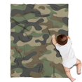 thumbnail image 1 of Jungle Camo Tree Branches Pattern Blanket,Comfortable Soft Lamb Wool Throw Blanket,All Season,Warm Lightweight Blankets for Sofa Bed Couch Living Room Chair,30"x40", 1 of 4
