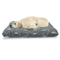 thumbnail image 1 of Jungle Cartoon Pet Bed, Pastel Tone Sloth Hanging on Leafy Branches Forest Items, Chew Resistant Pad for Dogs and Cats Cushion with Removable Cover, 24" x 39", Purpleblue Multicolor, by Ambesonne, 1 of 4