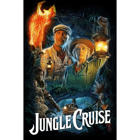 Jungle Cruise 2021 Poster 24x36 - Adventure on the Amazon River Disney Action