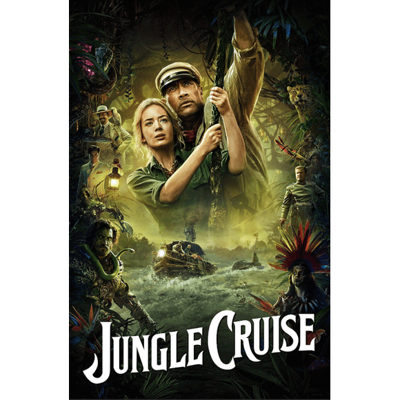 Jungle Cruise 2021 Poster 24x36 - Disney Adventure with Dwayne Johnson and Emily