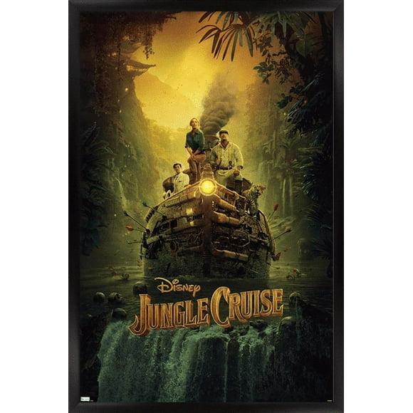 Jungle Cruise - Teaser Wall Poster, 22.375" x 34", Framed