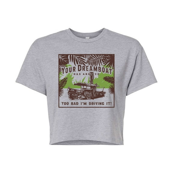 Jungle Cruise - Your Dreamboat Has Arrived - Juniors Cropped Cotton Blend T-Shirt