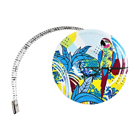 Jungle Designs 60 Inch Tape Measure Blue Leaves