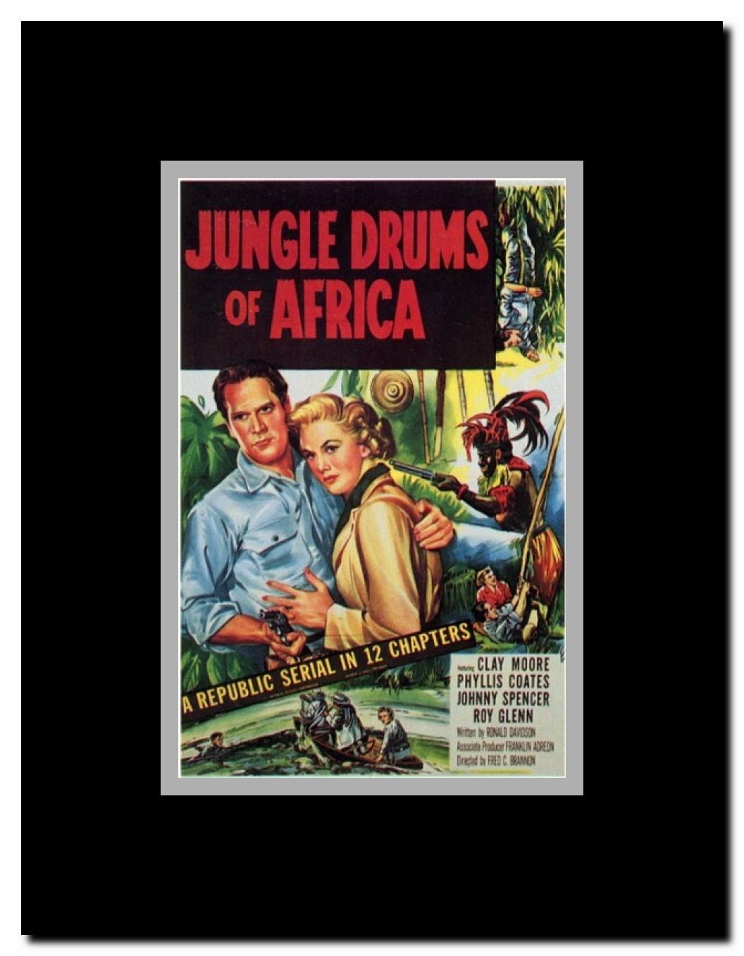 Jungle Drums of Africa Framed Movie Poster