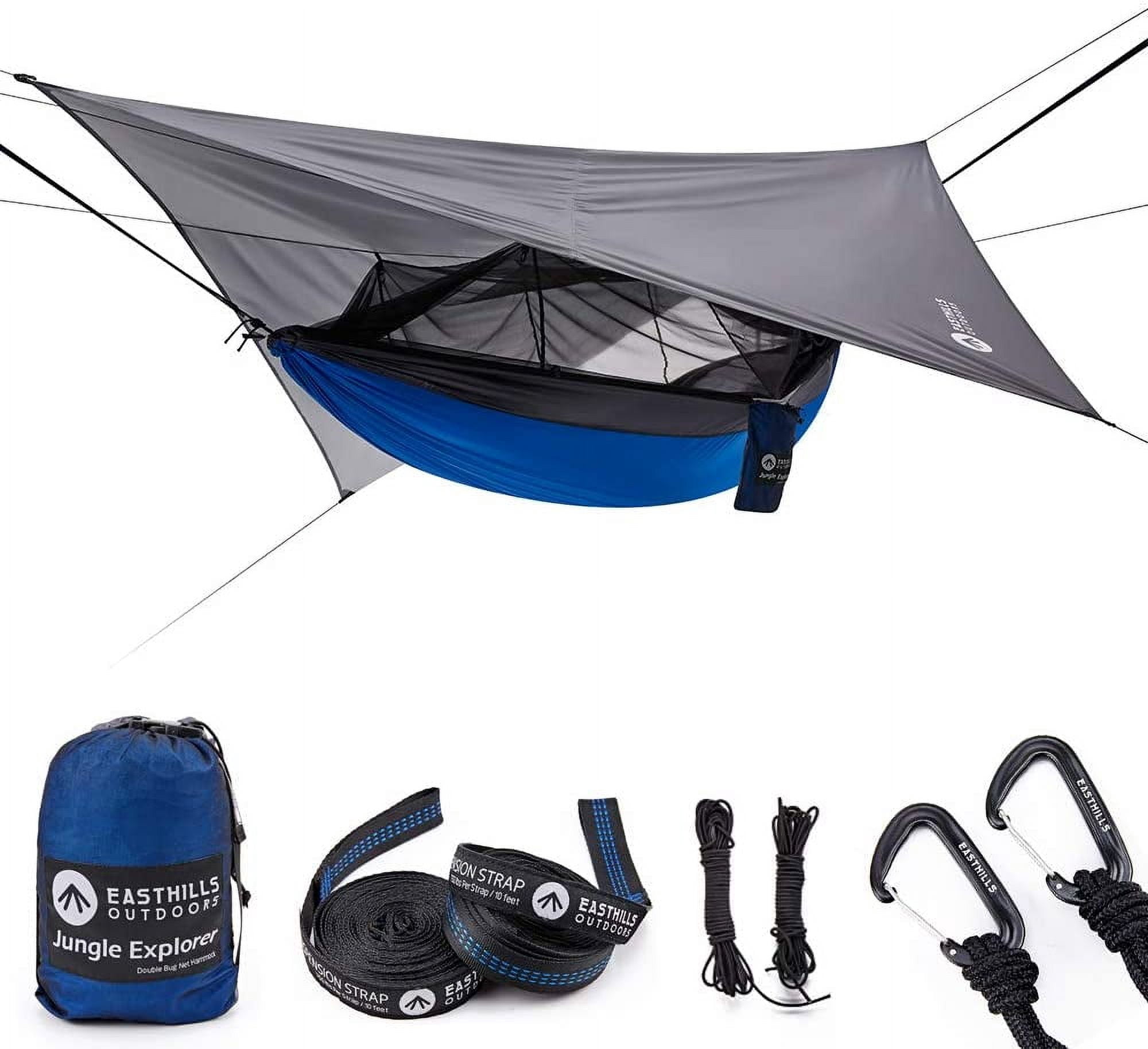 Jungle Explorer 118" x 79" Double Camping Hammock Lightweight Rip-Stop