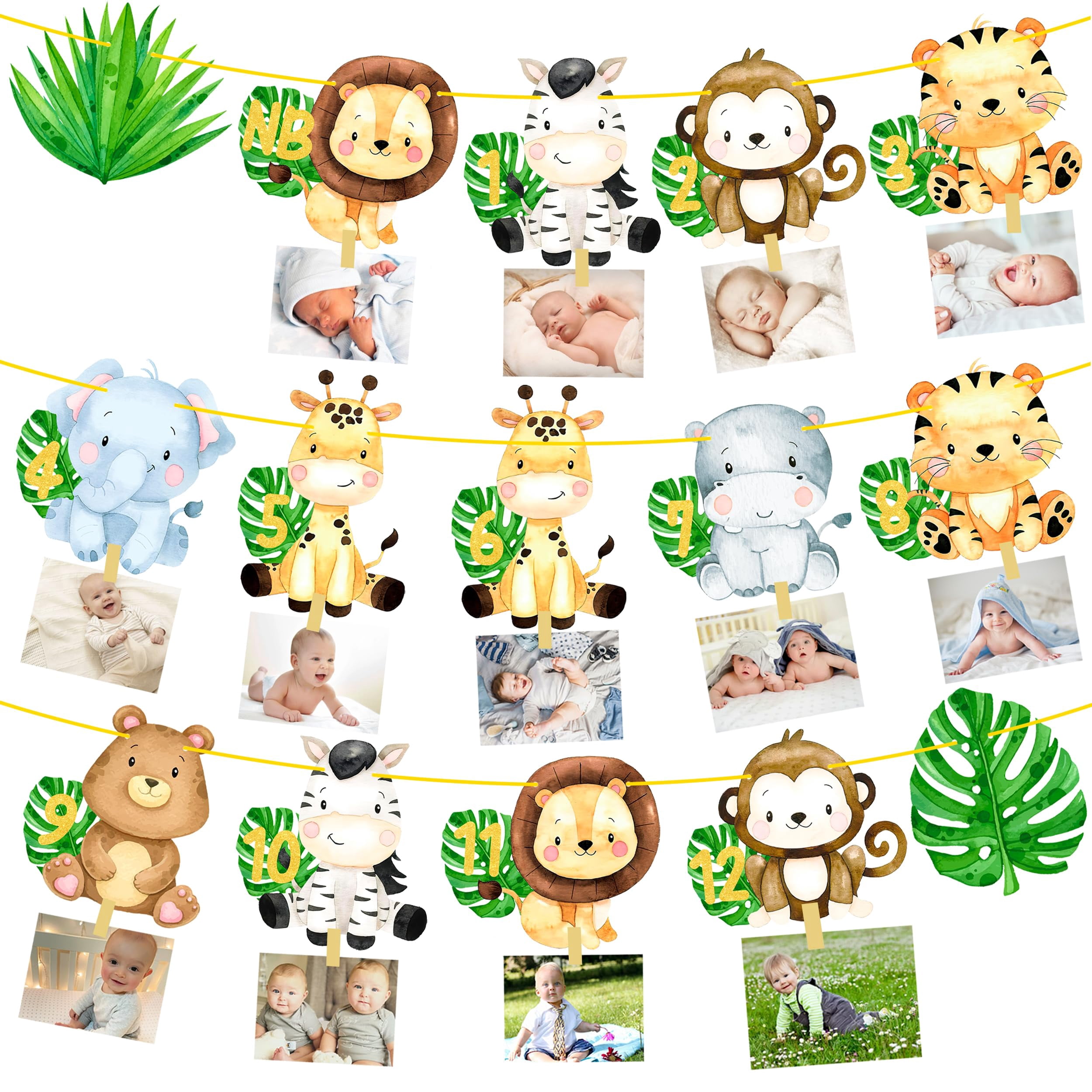 Dschungel Safari 1. Geburtstag Fotobanner – Süße Tier-Motive Für Die Perfekte Baby-Party
