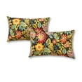 thumbnail image 1 of Jungle Floral 19 x 12 in. Outdoor Rectangle Throw Pillow (Set of 2) by Greendale Home Fashions, 1 of 7