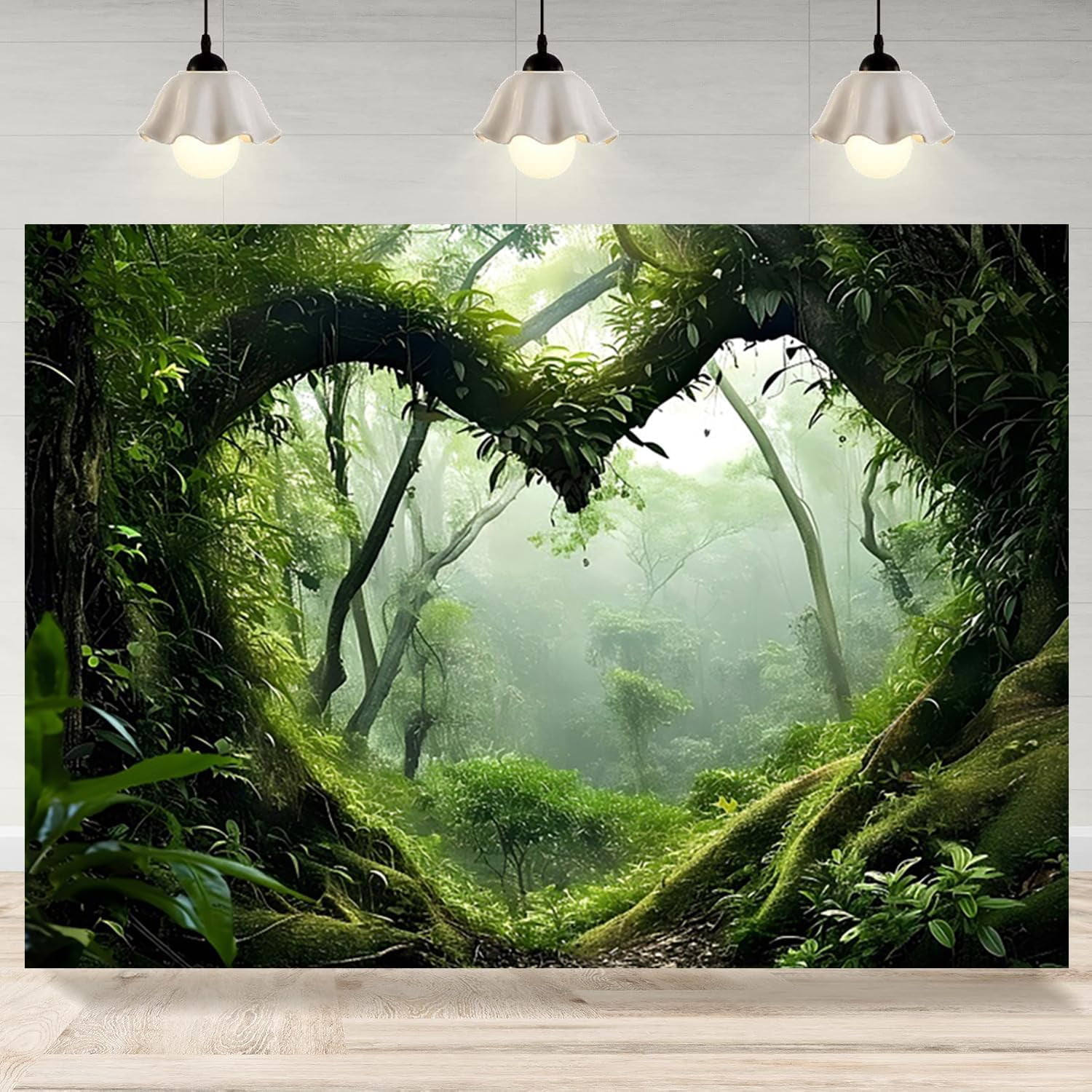 7x5ft Fall Forest Backdrop Mountain Waterfall Stream Nature Scenery Photography - View #12