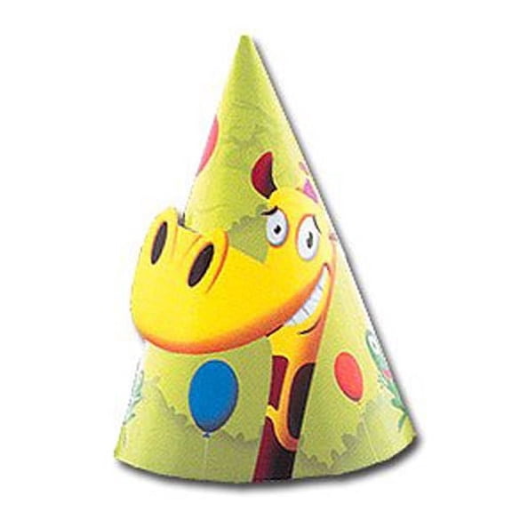 Jungle Frolic Cone Hats (8ct)