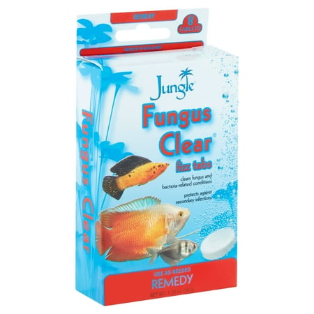 Jungle Fungus Clear Fizz Tab for Freshwater Aquariums, 8 Count
