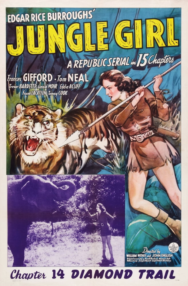 Jungle Girl U Canvas Art - (24 x 36)