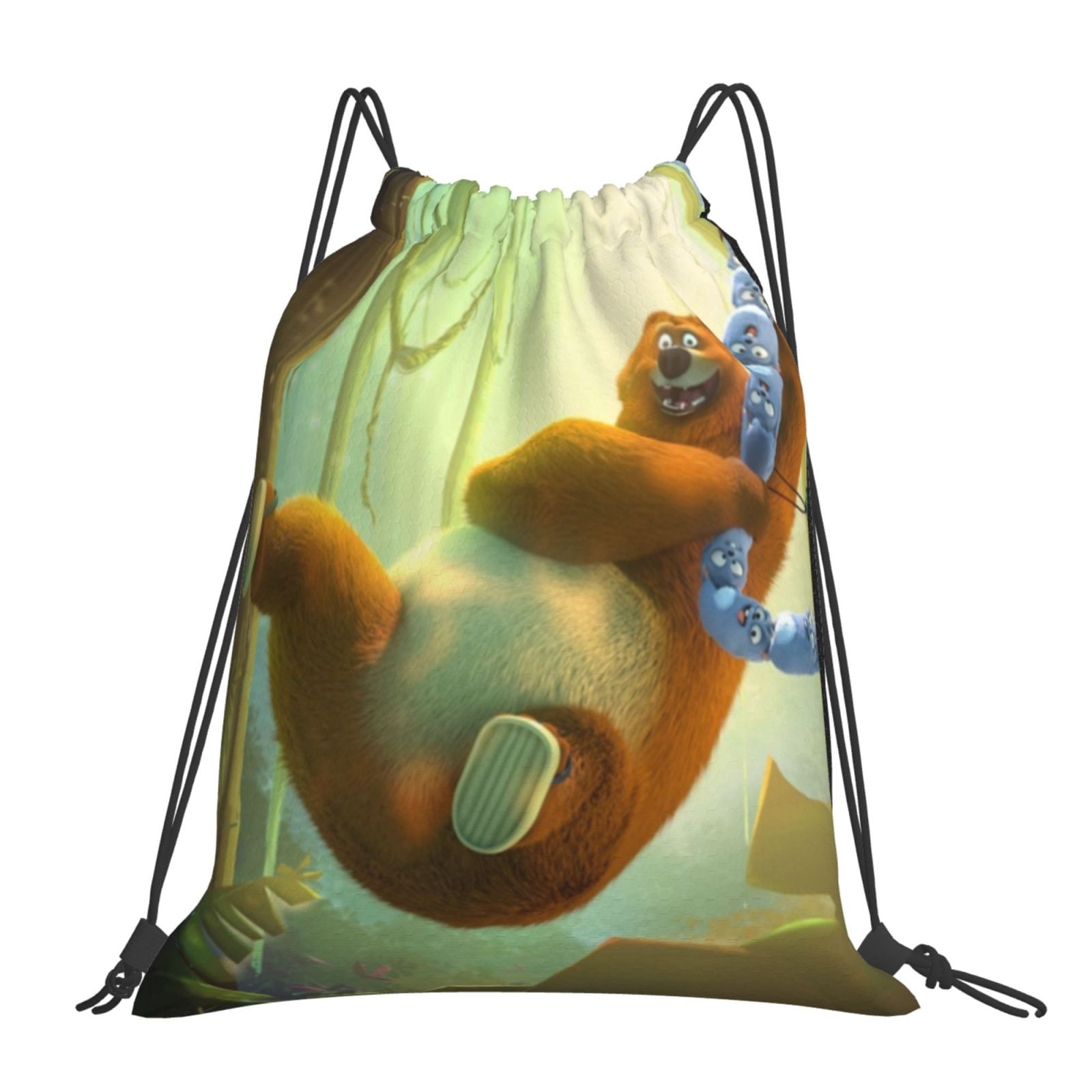 HUGS IDEA Leoparden Drawstring Bag - Leichter Tragerucksack Für Sport & Reisen