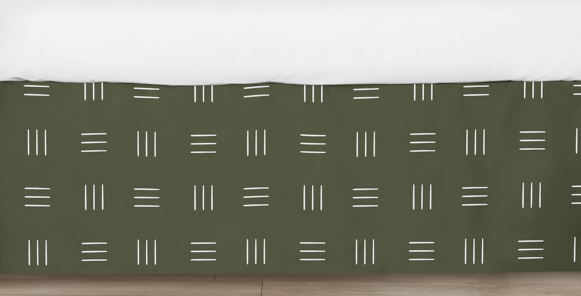 Jungle Hatch Print Dust Ruffle Crib Skirt Boy or Girl by Sweet Jojo Designs