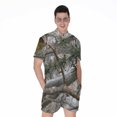 thumbnail image 1 of Jungle Hunting Camouflage Short Sleeve Men'S Rompers, Hunter Hunting Casual Summer Jumpsuits Outfit, 1 of 4