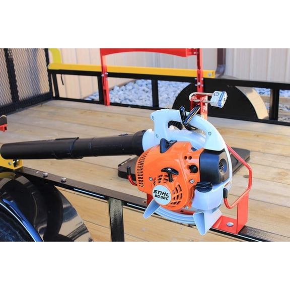 Jungle Jim's Handheld Blower Holder, Lockable Universal Mount for Trailers and Trucks
