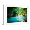 thumbnail image 1 of Jungle Landscape with Flowing Turquoise Water of Erawan Cascade Waterfall at Deep Tropical Rain For, Scenic Framed Art Print Wall Art by Perfect Lazybones Sold by Art.Com, 1 of 5