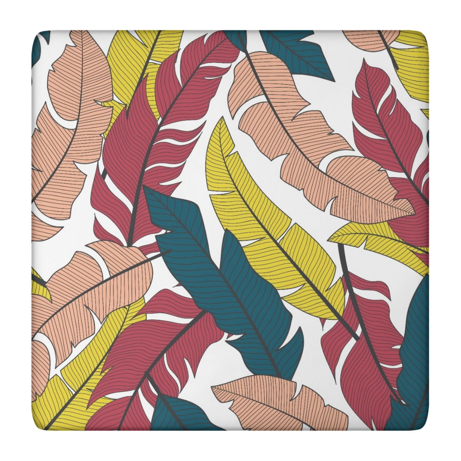 Aperturee Farm Pastoral Dwarf Lemon Leaves Stretch Table Cover