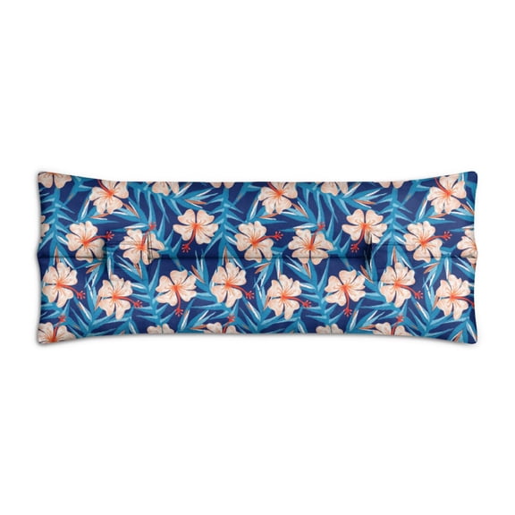 Jungle Leaves Design Seat Belt Cushion After Surgery - Double Strap Mastectomy Pillow for Women - Tropical Floral Chest Protection Pad