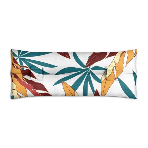 Jungle Leaves Post Surgery Seatbelt Pillow - Vibrant Tropical Leaf Mastectomy Cushion for Car - Soft Breast Surgery Recovery Pillow with Botanical Print