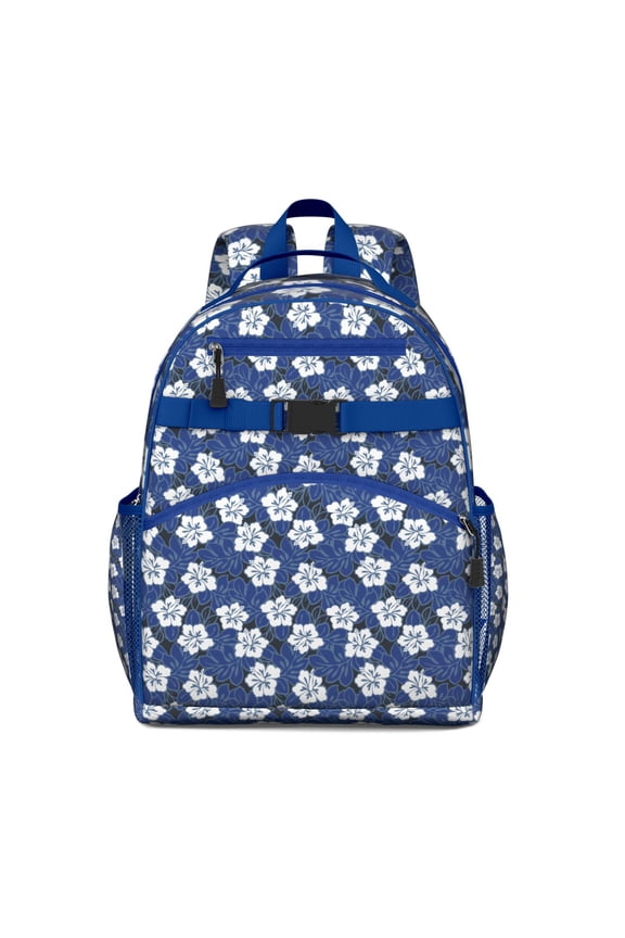 Jungle Leaves Waterproof Travel Backpack - Lightweight Durable Book Bag for Students