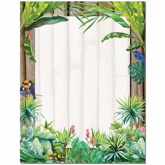 Jungle Letterhead Laser & Inkjet Printer Paper, 25 Sheet Pack