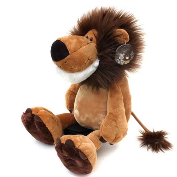 Jungle Lion Plush Toy Doll Soft Plush Stuffed Animal Doll Soft Lion Doll Children's Party Decoration Christmas Birthday Cool Gift for Kids Girls Boys