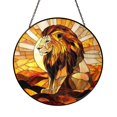 Jungle Lion Stained Glass Style Pattern – Digital Template1901 ...