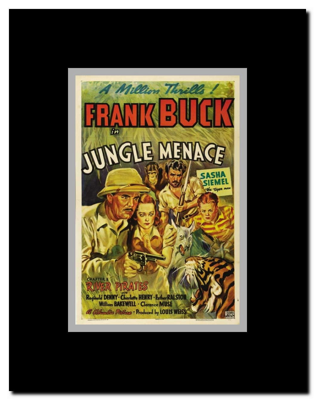 Jungle Menace Framed Movie Poster