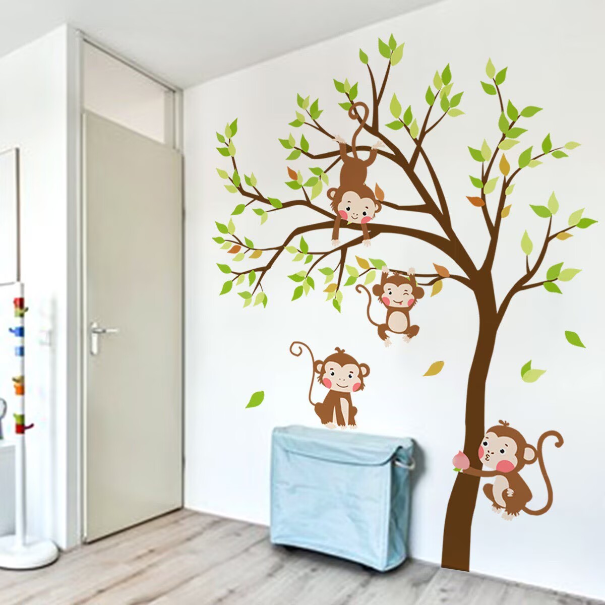 Jungle Monkey Climbing Tree Wall Decals Monkey decals Jungle Animals ...