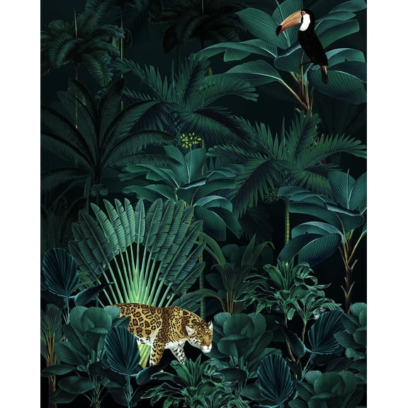 Jungle Night Wall Mural