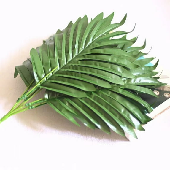 Jungle Party Decorations Green Tropical Leaves Greenery For Luau Beach Table Centerpieces 10PCS