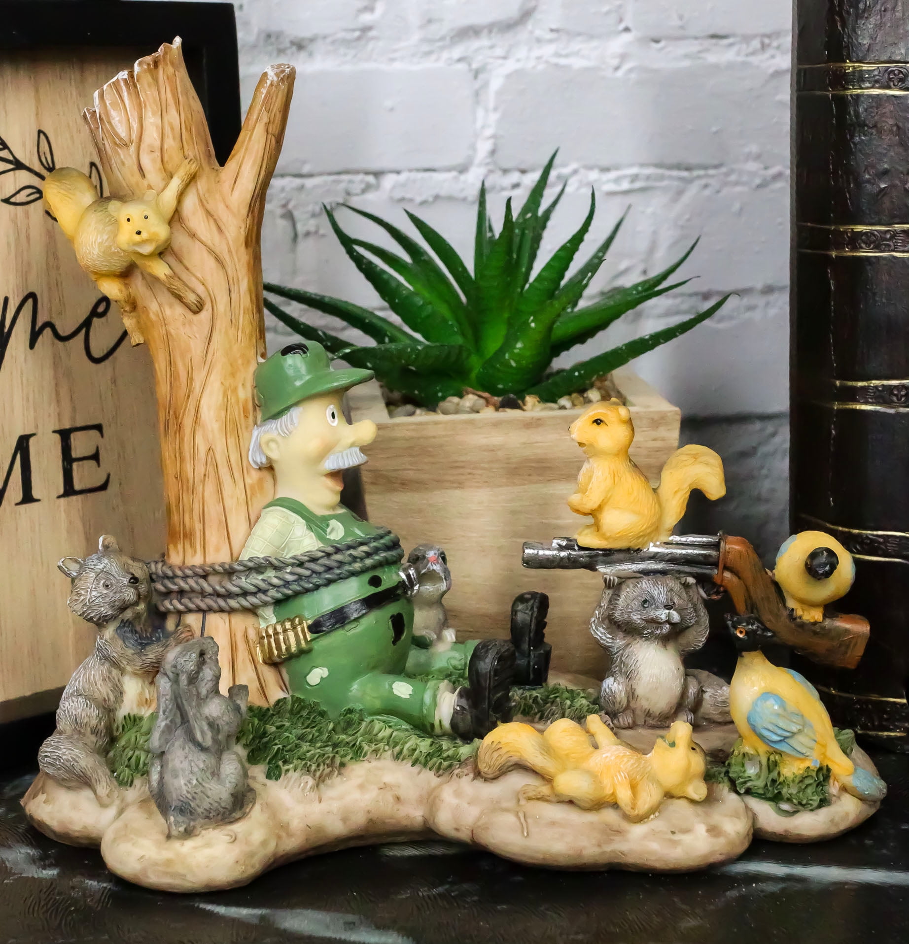 Jungle Patrol Bear Rabbit Turkey Squirrel Raccoon With Captured Hunter ...