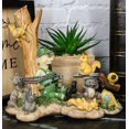 thumbnail image 1 of Jungle Patrol Bear Rabbit Turkey Squirrel Raccoon With Captured Hunter Figurine, 1 of 9