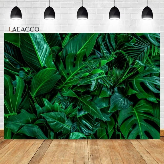 Jungle Rainforest Backdrop Spring Enchanted Nature Tree Green Blooming Flowers Grassland Portrait Photography Background