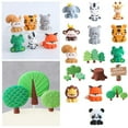 thumbnail image 1 of Vensio-Jungle Safari Forest Animal Cake Toppers Lion Monkey Giraffe Figures for Kids Birthday Baby Shower Party, 1 of 8