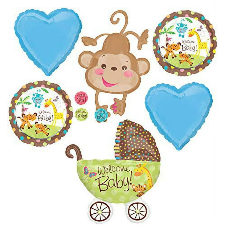 Jungle Safari Monkey Baby Shower Decorations And Supplies FUSU