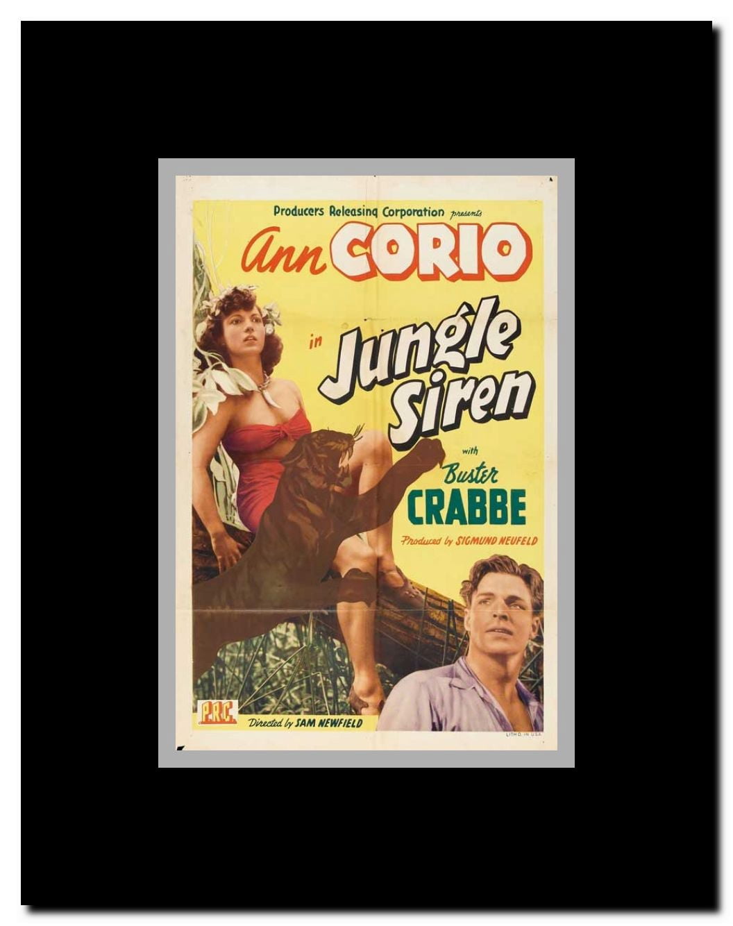 Jungle Siren Framed Movie Poster