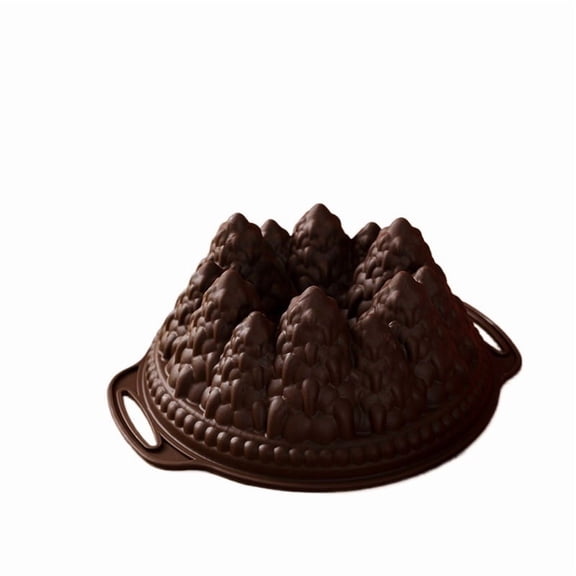Jungle Snow Mountain Cake Mold  Food-Grade Silicone 3D Baking Mold for Cakes, Cookies, Chocolates & Gelatin, Non-Stick Flexible Design for Easy Release