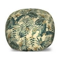 thumbnail image 1 of Jungle Storage Toy Bag Chair, Exotic Foliage Plants Hibiscus in Earth Tones Monstera Palms Illustration, Stuffed Animal Organizer Washable Bag, Small Size, Cream Hunter Green, by Ambesonne, 1 of 3