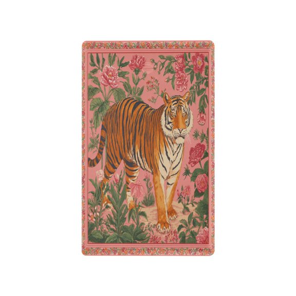 Jungle Tiger Tapestry Decorative Wall Plate, Flame Retardant PC Plastic Light Switch & Outlet Cover with Mounting Screws Fits Blank Unused Outlet