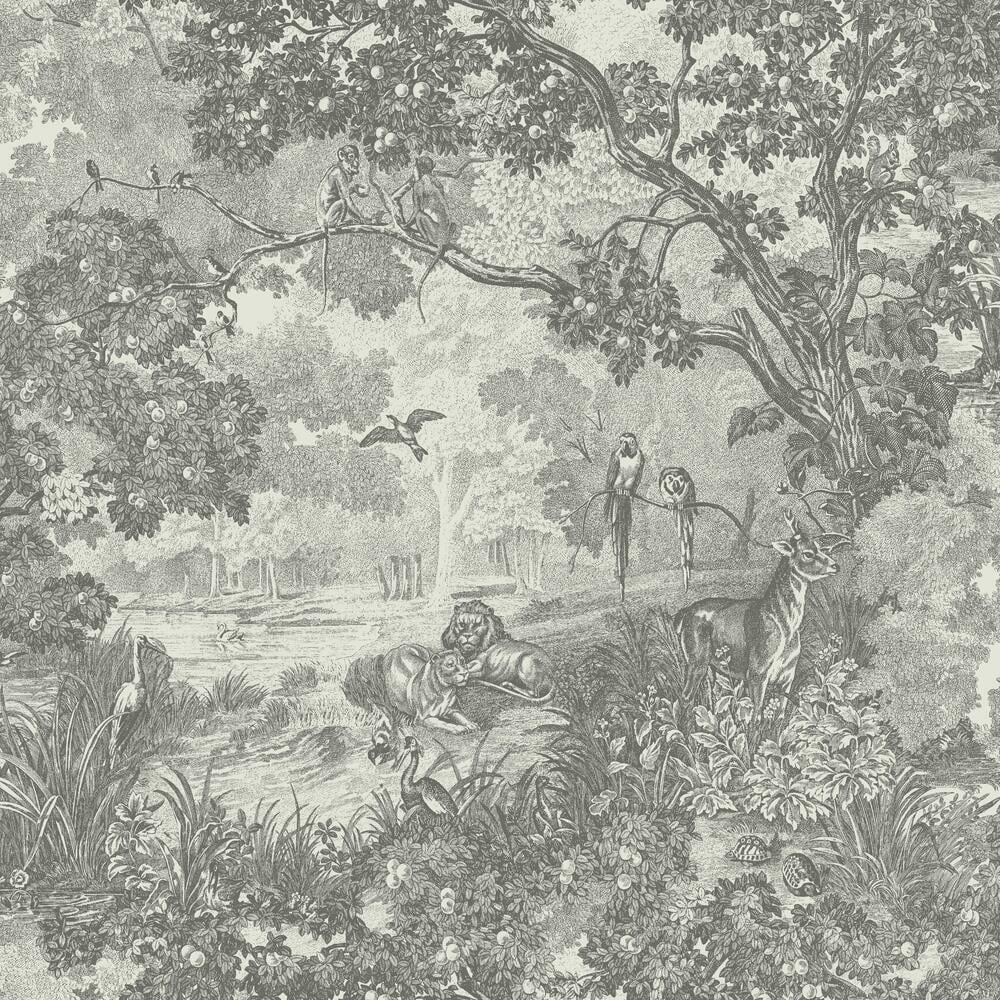 Jungle Toile Peel and Stick Wallpaper