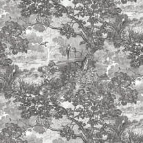 Jungle Toile Peel and Stick Wallpaper